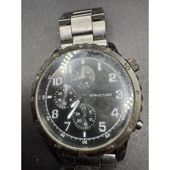 Structure Men’s Chronograph Watch 33881 124 Gunmetal Stainless Steel 51mm main image 15